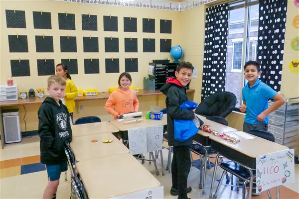 group of students in classroom